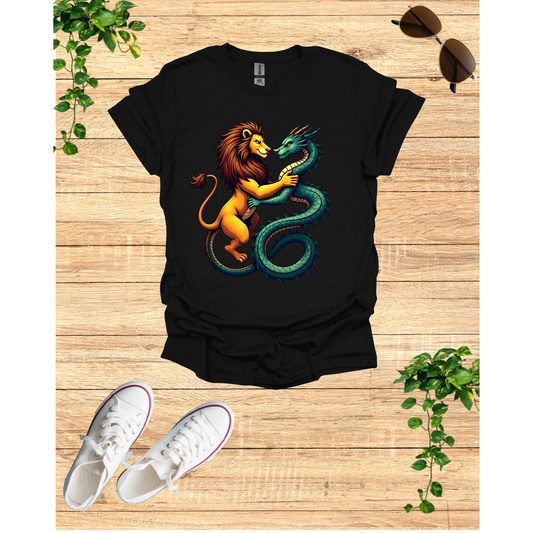 Lion, Dragon union T-shirt