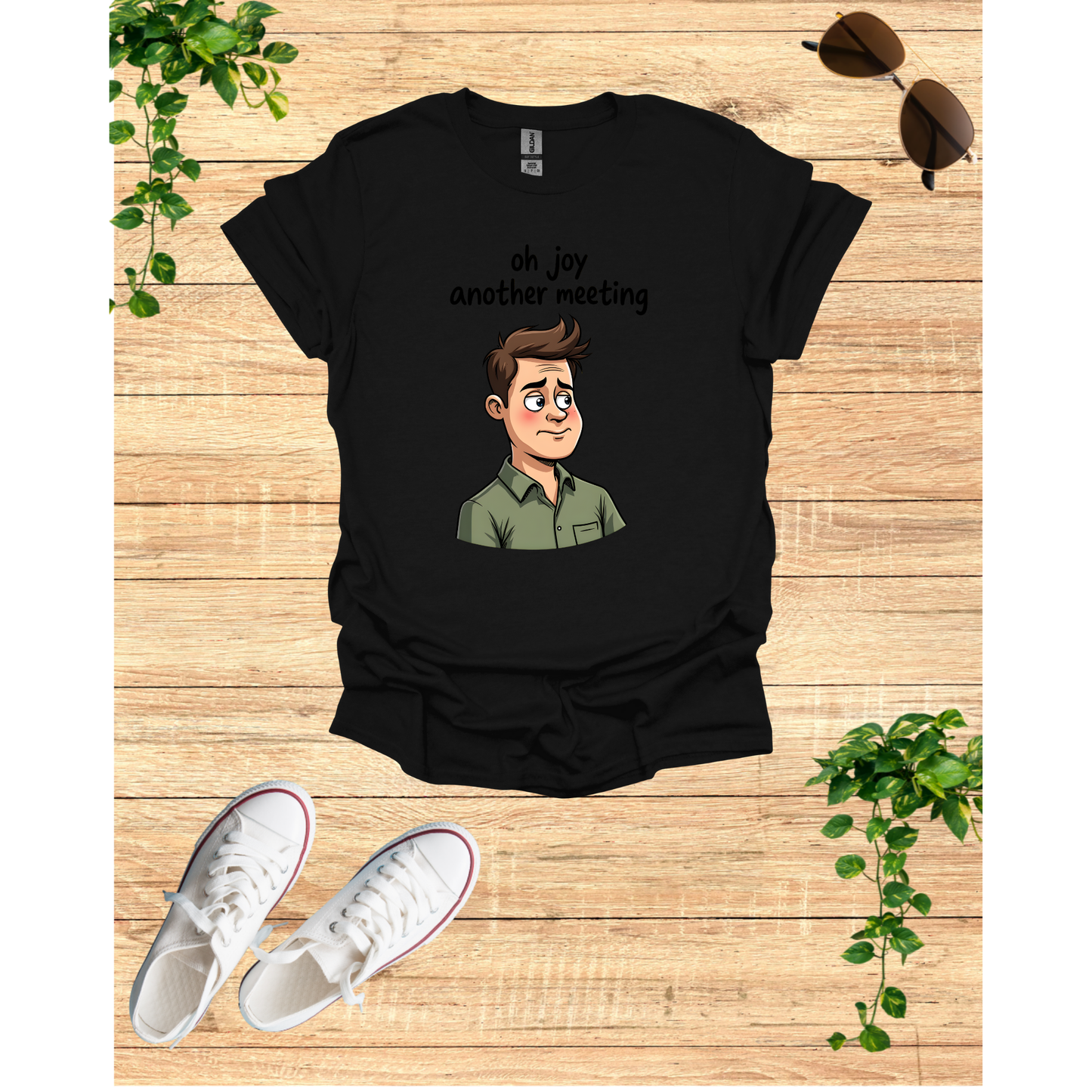 Funny 'Oh Joy Another Meeting' Unisex Softstyle T-Shirt