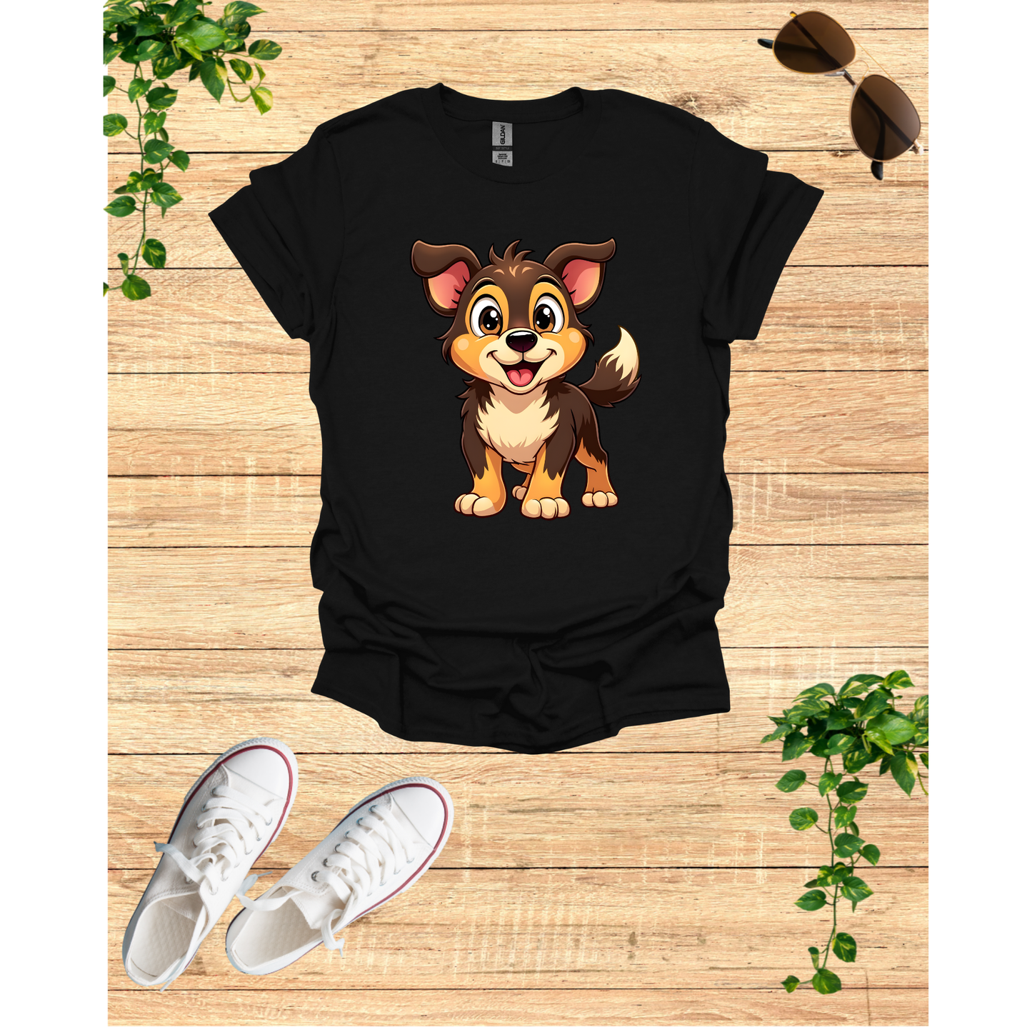 Adorable Puppy Graphic Unisex Softstyle T-Shirt | Cute Dog Lover Gift