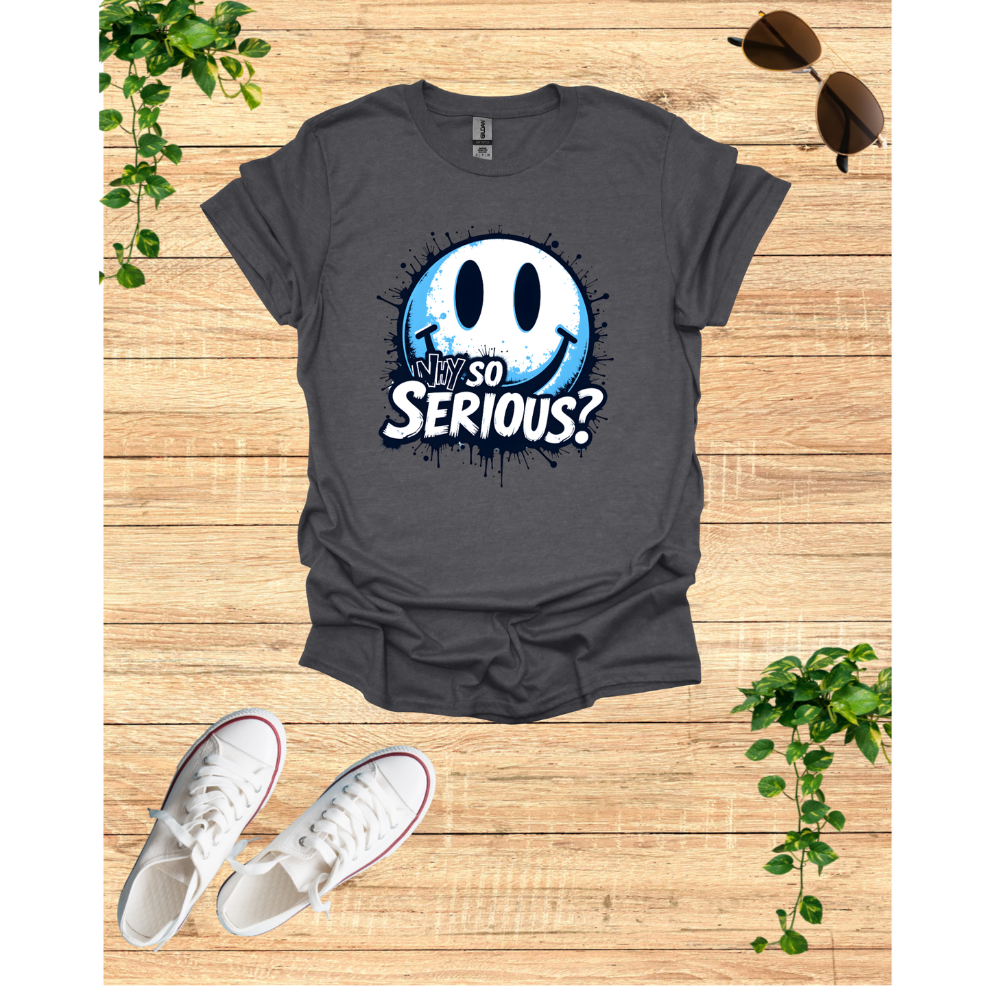 Unisex Softstyle T-Shirt - Why So Serious? Graphic Tee for Casual Wear