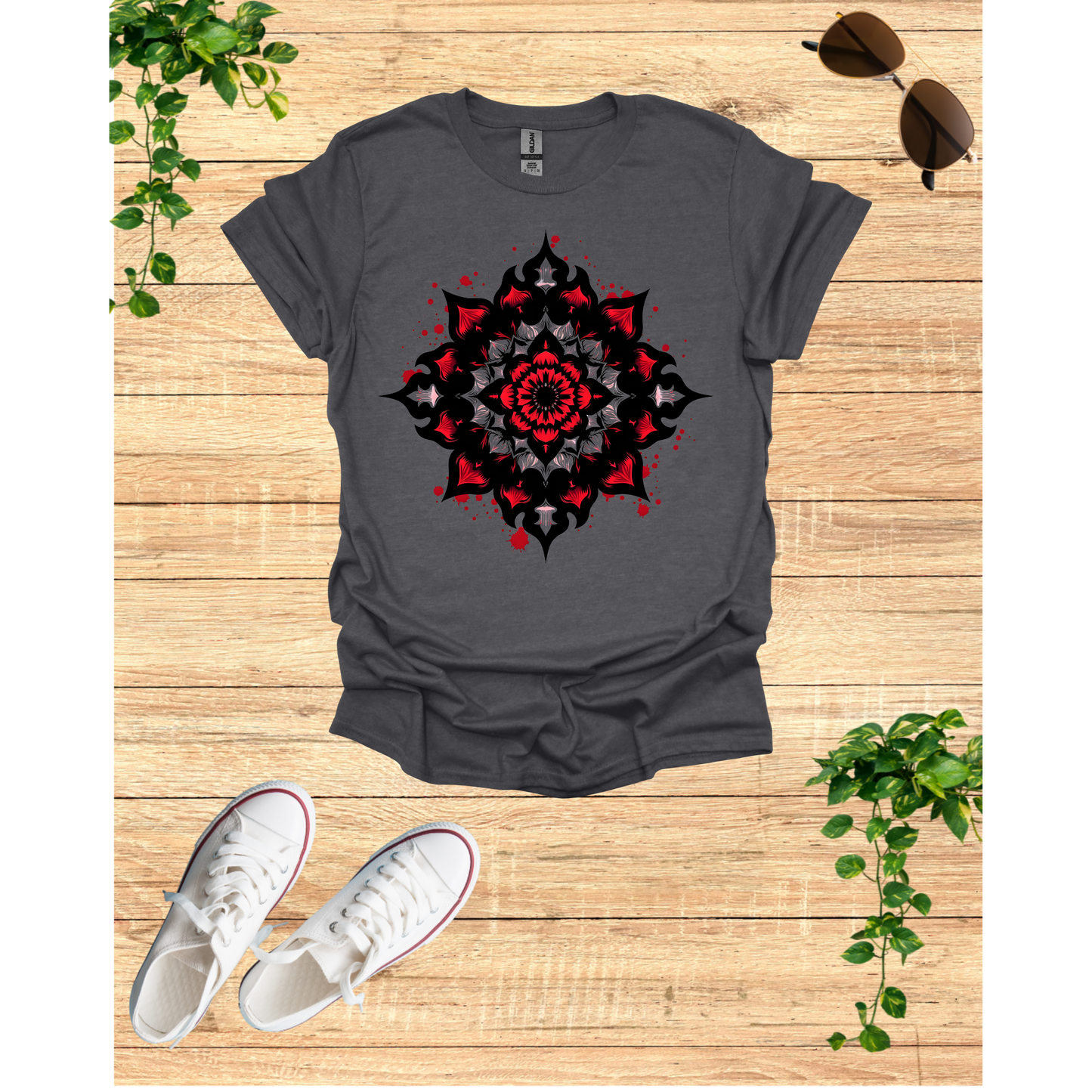 Mandala Art Unisex Softstyle T-Shirt – Trendy Casual Wear for Meditation & Yoga Enthusiasts