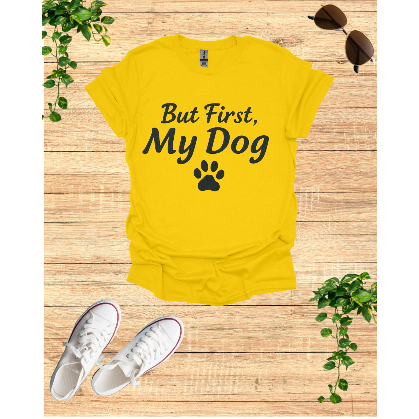 My dog First, My Dog Unisex T-Shirt | Perfect Gift for Dog Lovers | Funny Pet T-Shirt | Casual Wear | Dog Mom Gift