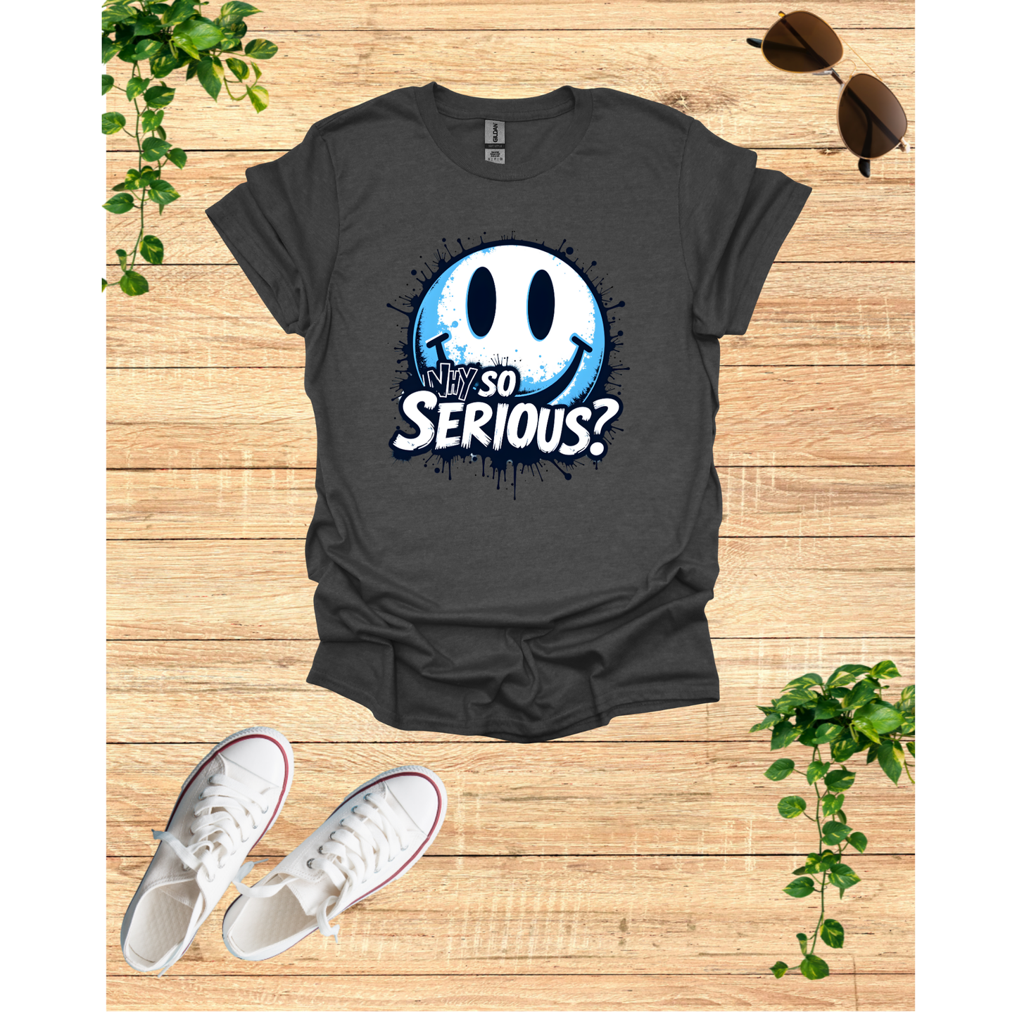 Unisex Softstyle T-Shirt - Why So Serious? Graphic Tee for Casual Wear