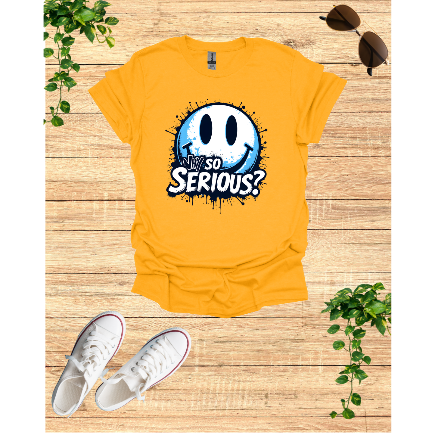 Unisex Softstyle T-Shirt - Why So Serious? Graphic Tee for Casual Wear