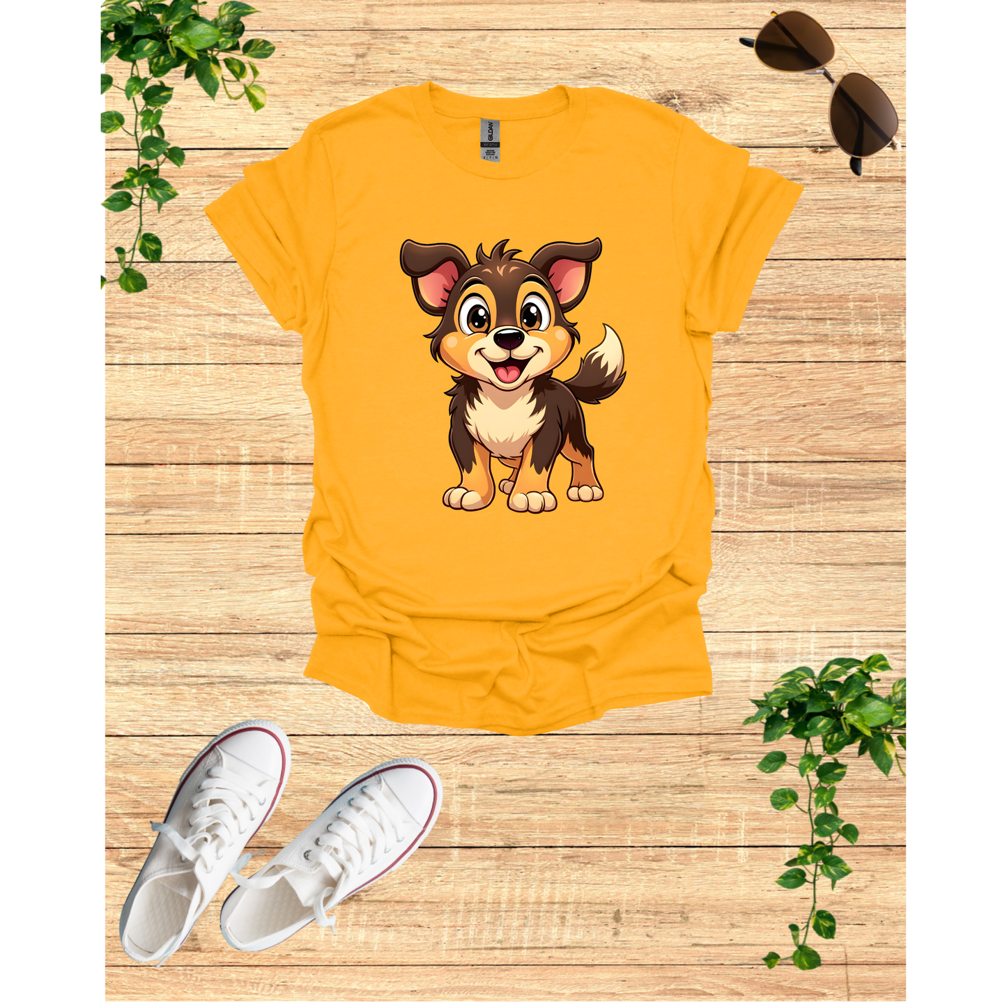 Adorable Puppy Graphic Unisex Softstyle T-Shirt | Cute Dog Lover Gift