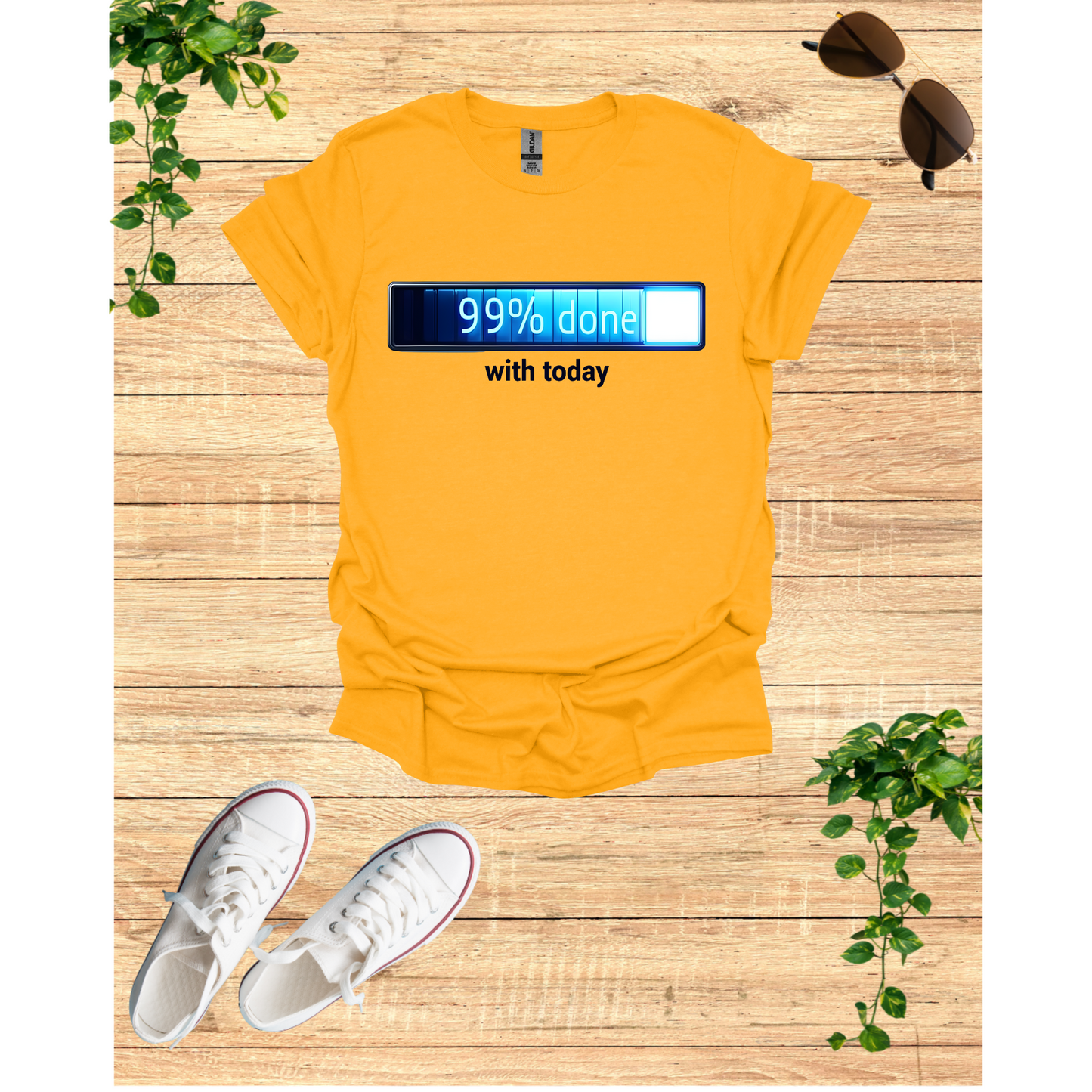 99% Done T-Shirt | Unisex Softstyle Tee for Casual Days, Funny Gift, Motivational Apparel, Everyday Comfort, Relaxed Fit