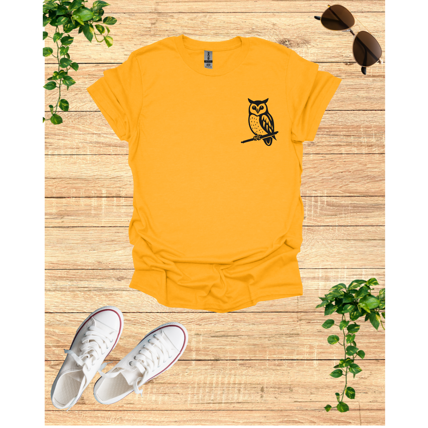 Charming Owl Unisex Softstyle T-Shirt - Cozy & Stylish for Nature Lovers