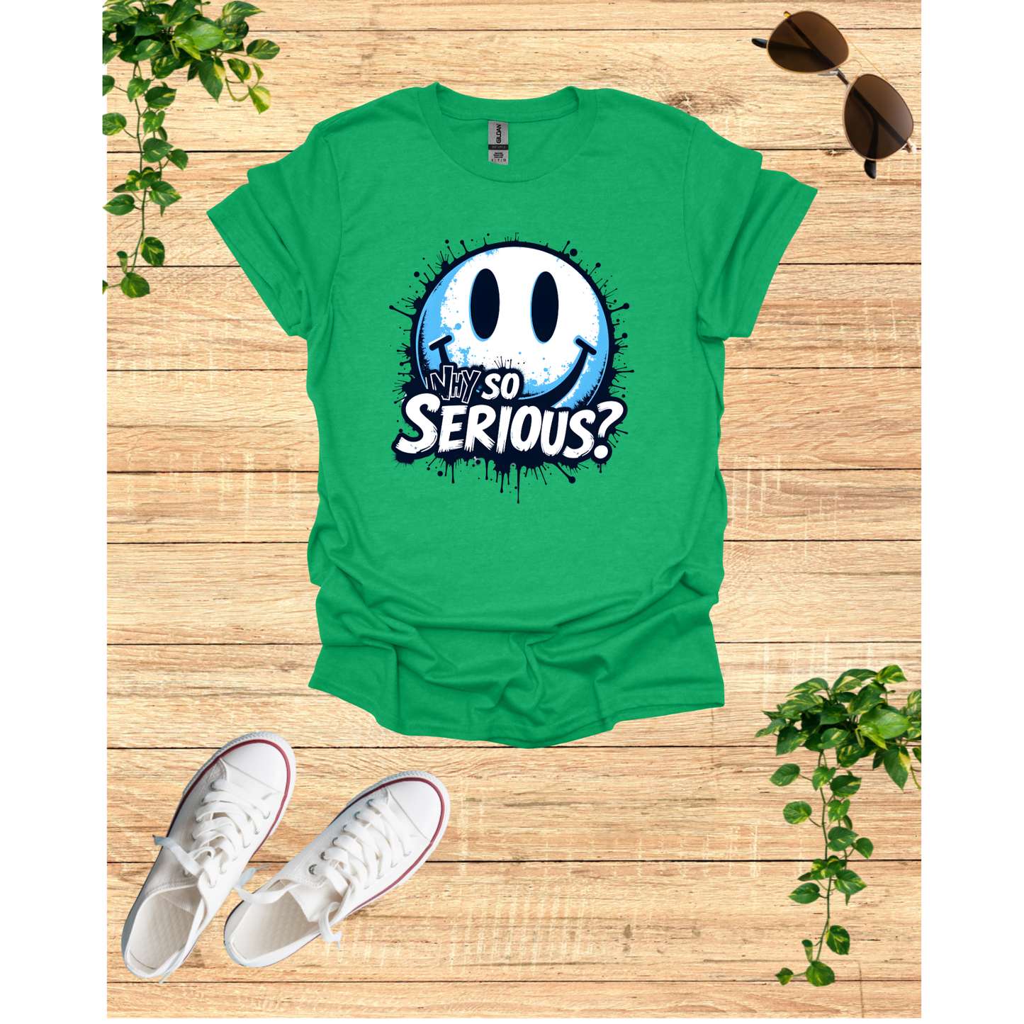 Unisex Softstyle T-Shirt - Why So Serious? Graphic Tee for Casual Wear
