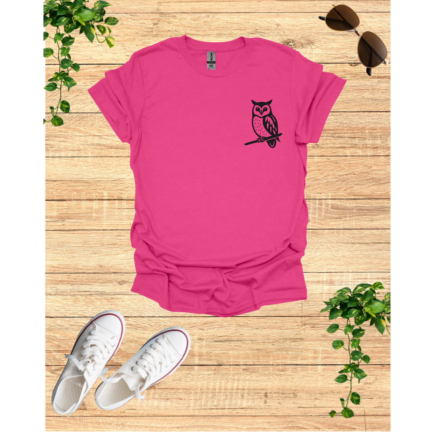 Charming Owl Unisex Softstyle T-Shirt - Cozy & Stylish for Nature Lovers