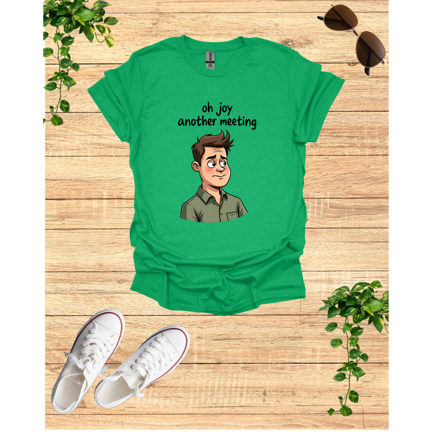 Funny 'Oh Joy Another Meeting' Unisex Softstyle T-Shirt