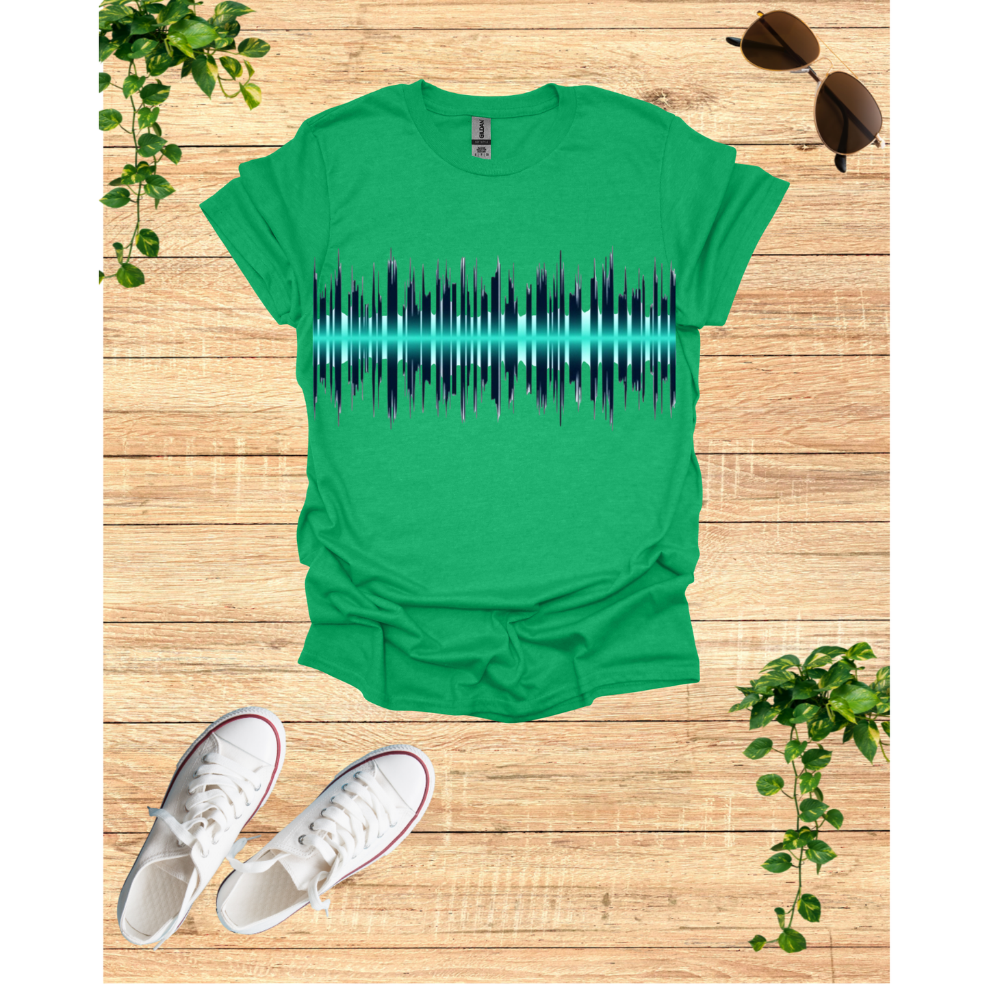 Sound Wave Unisex Softstyle T-Shirt | Music Lover Gift