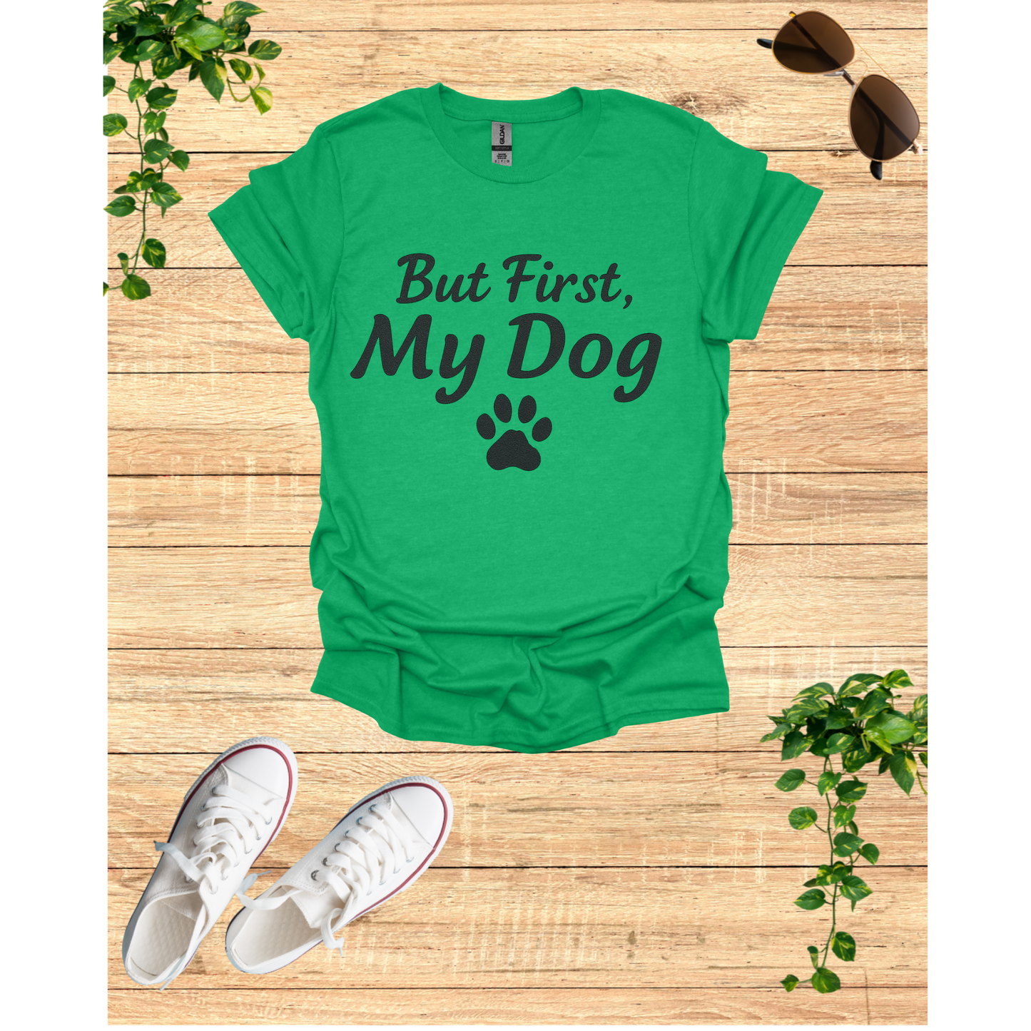 My dog First, My Dog Unisex T-Shirt | Perfect Gift for Dog Lovers | Funny Pet T-Shirt | Casual Wear | Dog Mom Gift