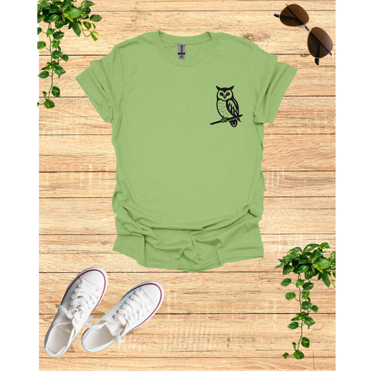 Charming Owl Unisex Softstyle T-Shirt - Cozy & Stylish for Nature Lovers