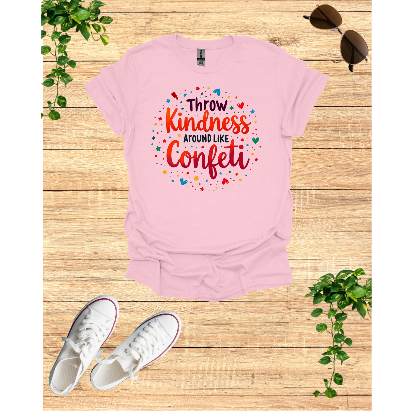 Confetti Kindness Unisex T-Shirt - Celebrate Positivity