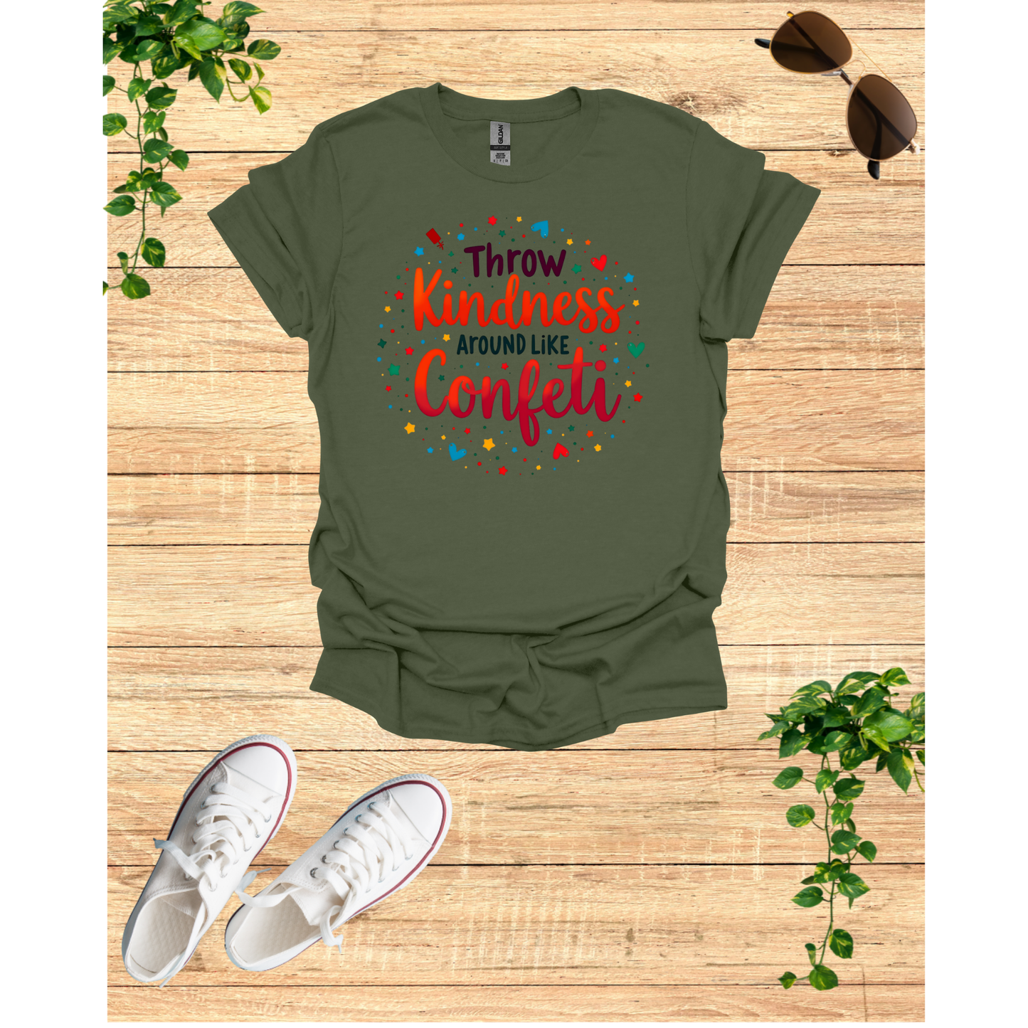 Confetti Kindness Unisex T-Shirt - Celebrate Positivity