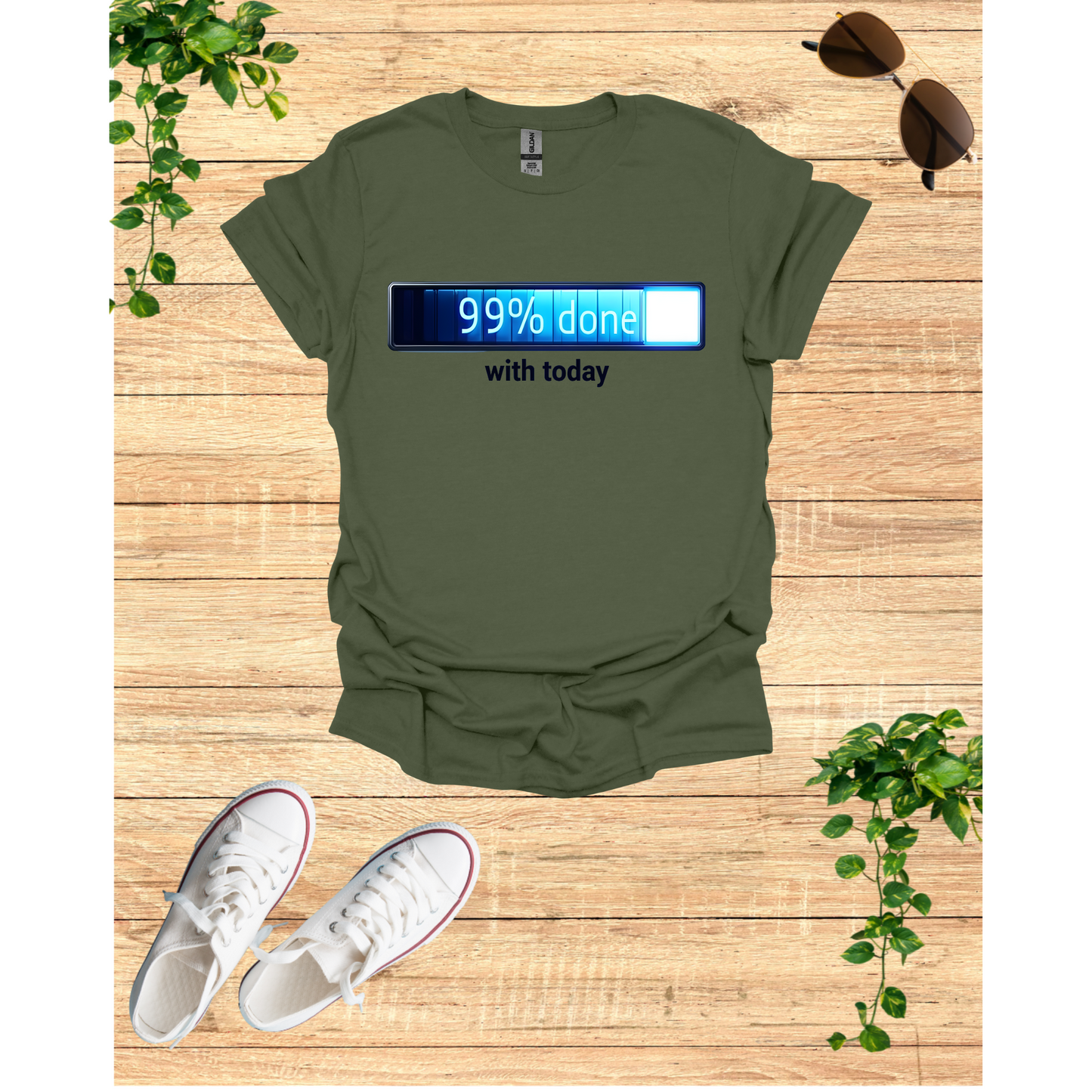 99% Done T-Shirt | Unisex Softstyle Tee for Casual Days, Funny Gift, Motivational Apparel, Everyday Comfort, Relaxed Fit