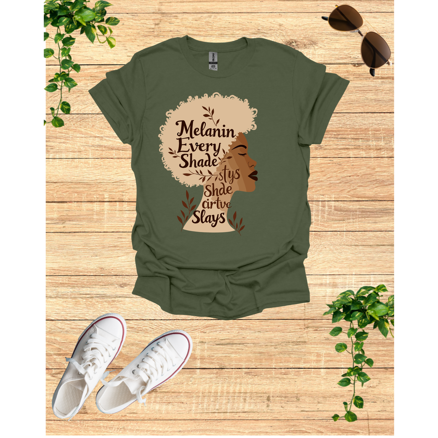 Melanin Every Shade Slays T-Shirt