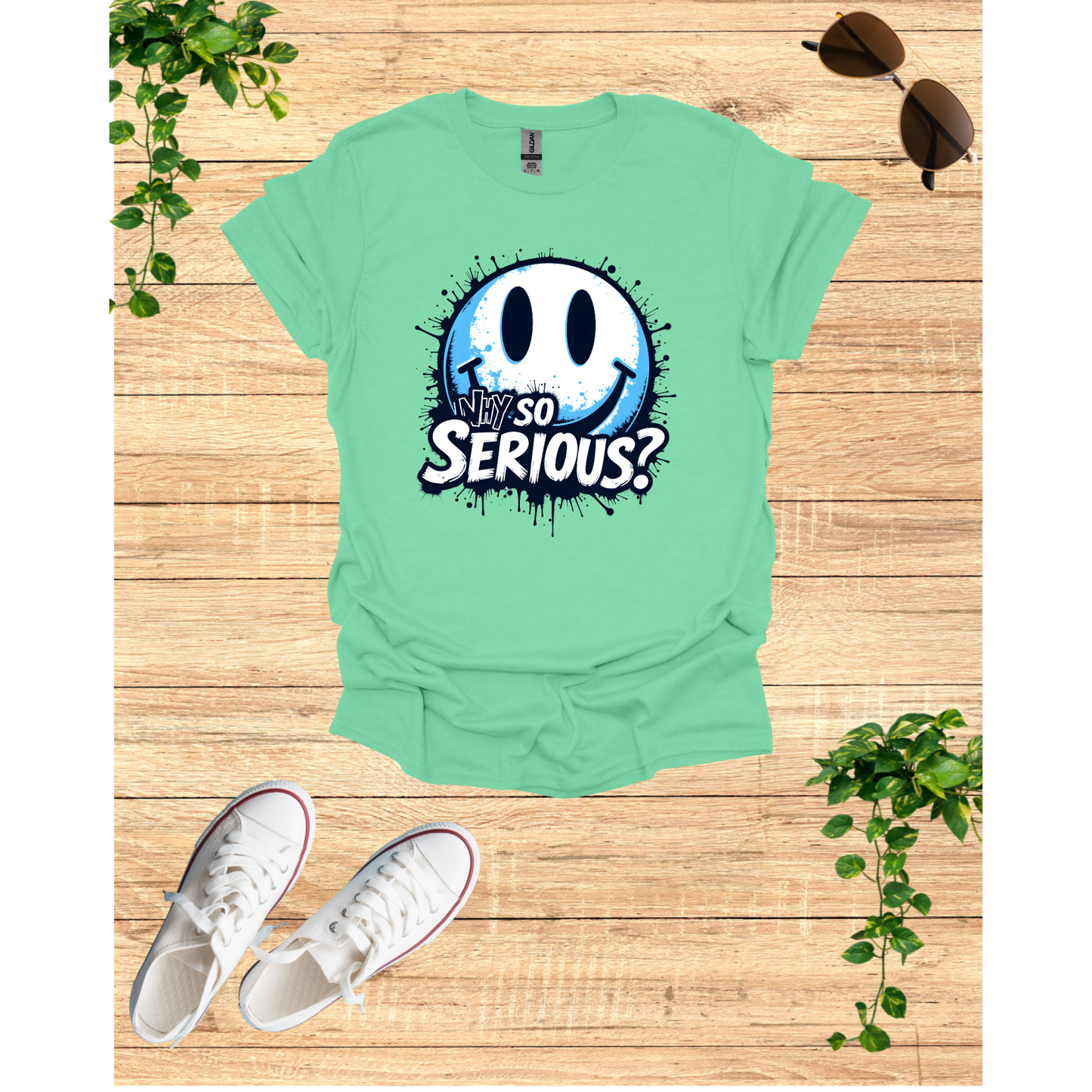 Unisex Softstyle T-Shirt - Why So Serious? Graphic Tee for Casual Wear