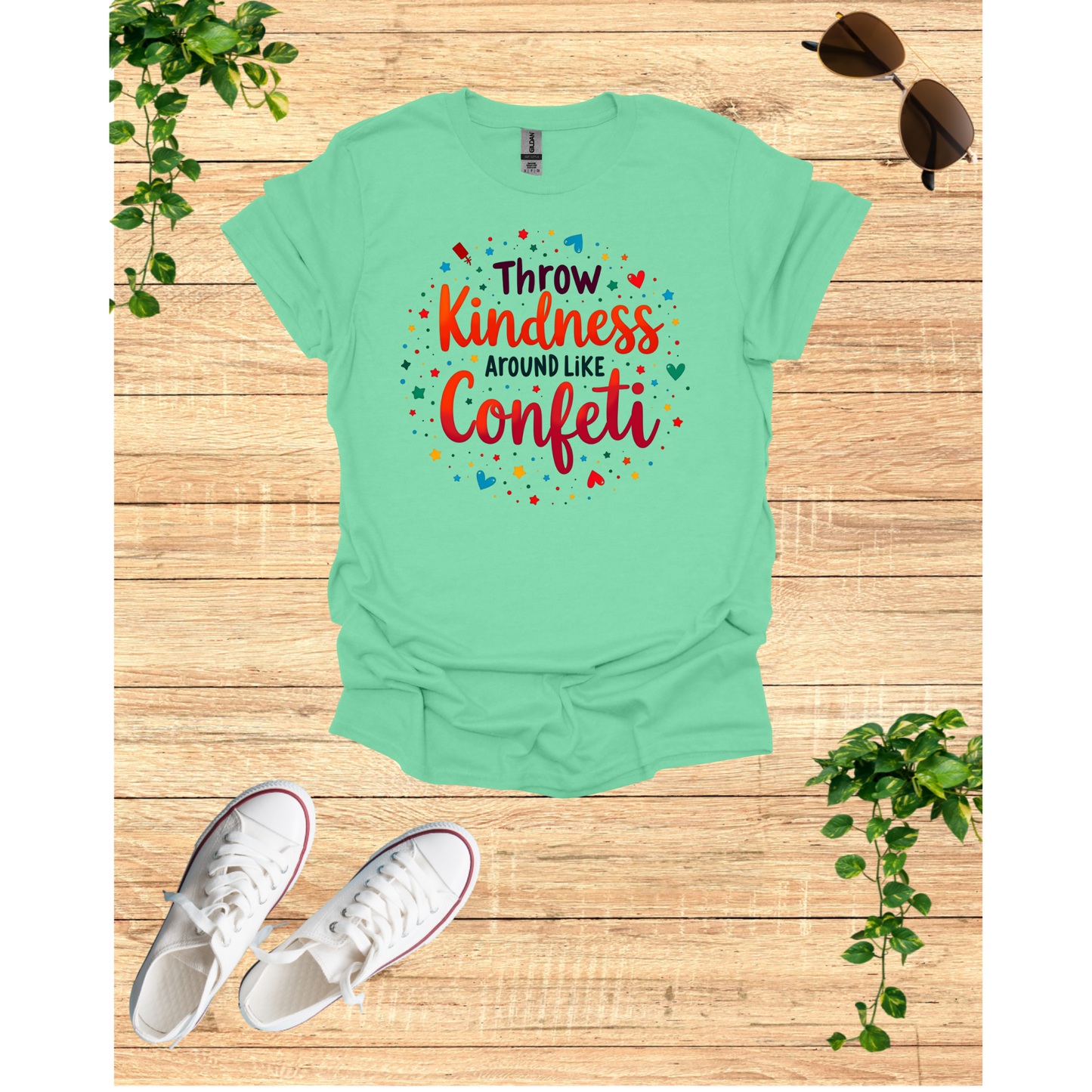 Confetti Kindness Unisex T-Shirt - Celebrate Positivity