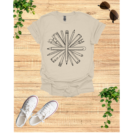 Creative Design Unisex Jersey Short Sleeve T-Shirt - Perfect for Artists and Students