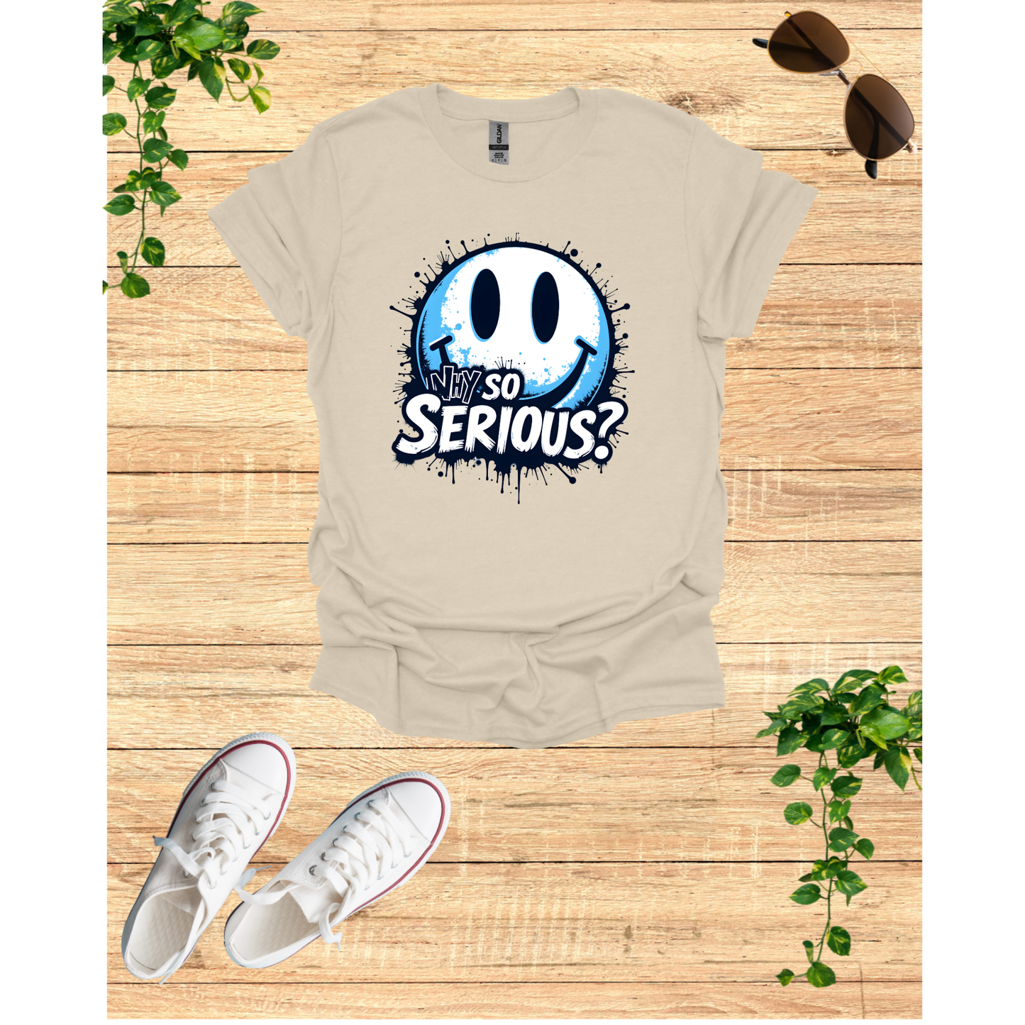 Unisex Softstyle T-Shirt - Why So Serious? Graphic Tee for Casual Wear