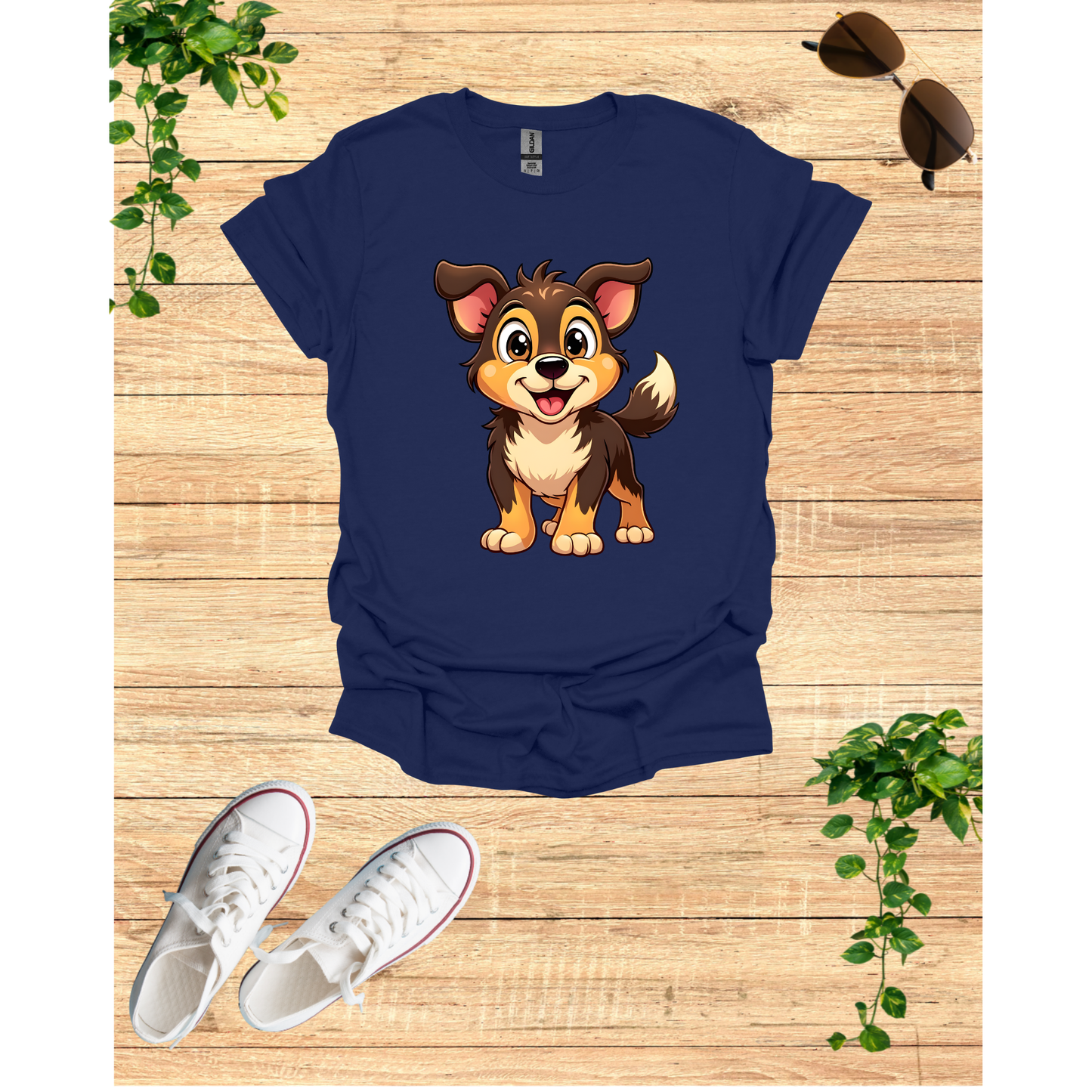 Adorable Puppy Graphic Unisex Softstyle T-Shirt | Cute Dog Lover Gift