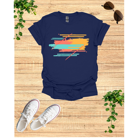 Vibrant Brush Stroke Unisex T-Shirt - Casual Art Tee for Everyday Wear
