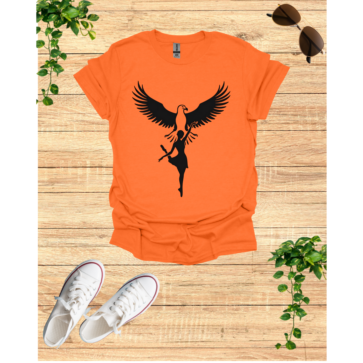 Eagle Dance Unisex Tee - Bohemian Graphic T-Shirt for Nature Lovers
