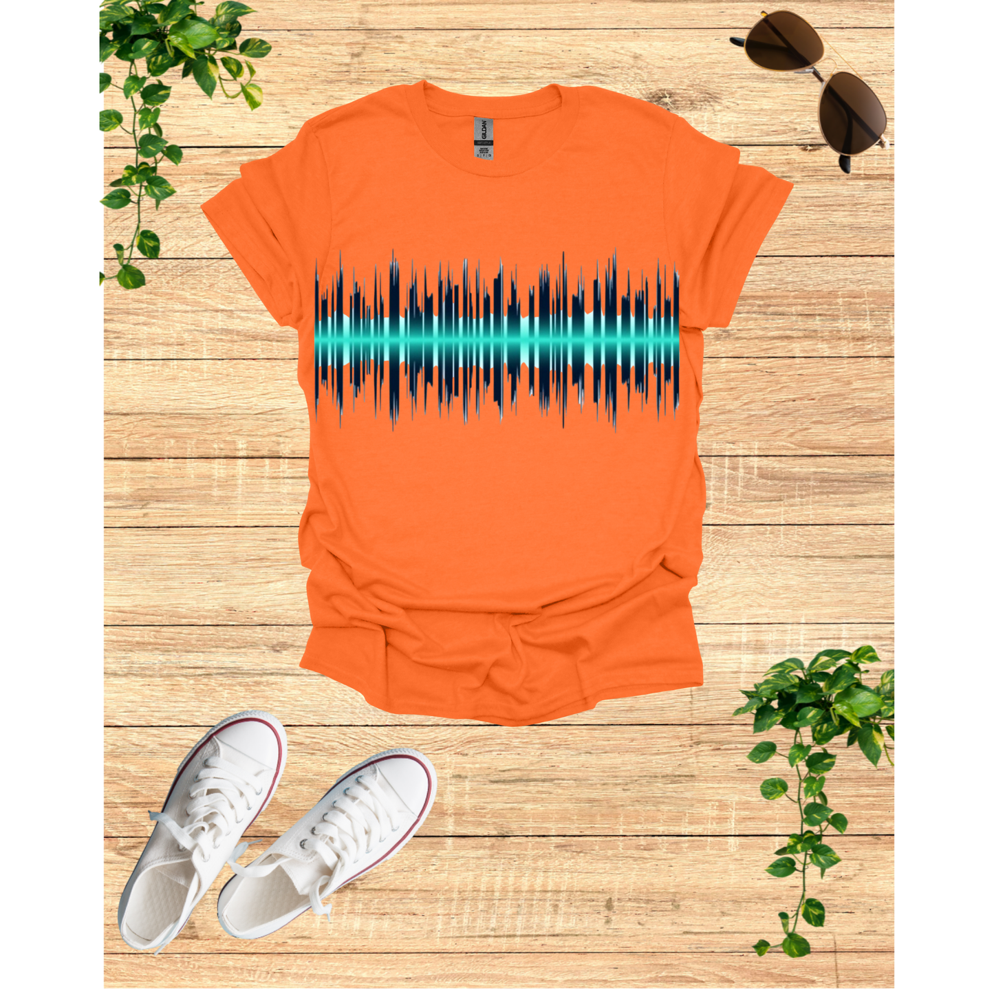 Sound Wave Unisex Softstyle T-Shirt | Music Lover Gift