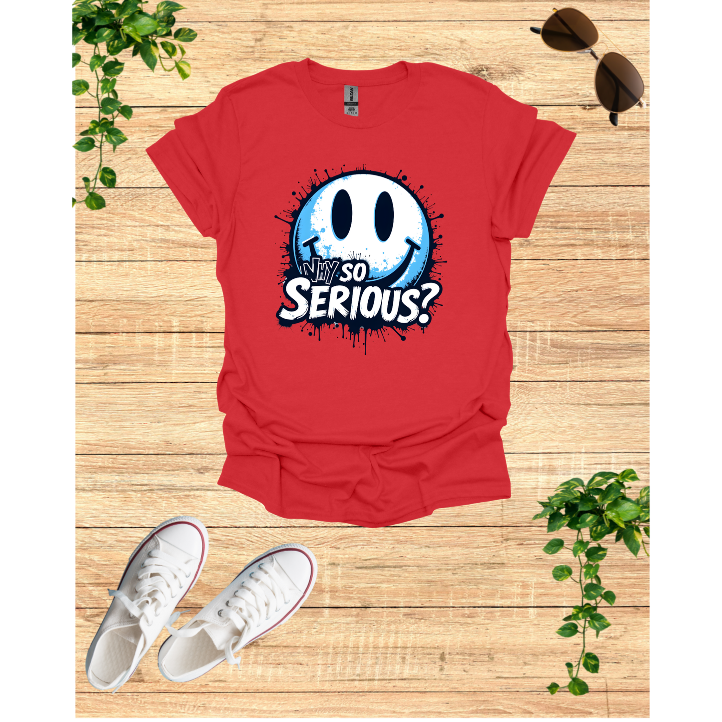 Unisex Softstyle T-Shirt - Why So Serious? Graphic Tee for Casual Wear