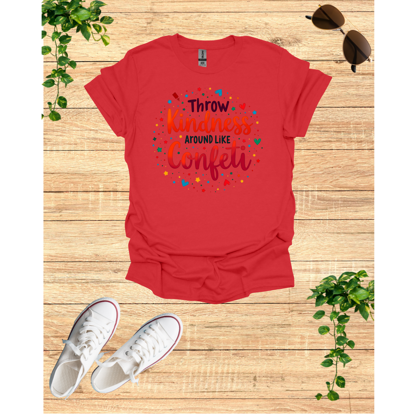 Confetti Kindness Unisex T-Shirt - Celebrate Positivity