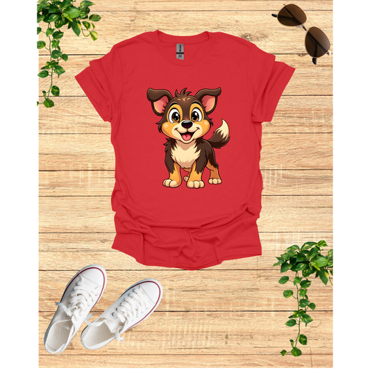 Adorable Puppy Graphic Unisex Softstyle T-Shirt | Cute Dog Lover Gift