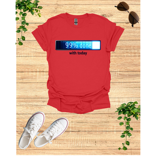 99% Done T-Shirt | Unisex Softstyle Tee for Casual Days, Funny Gift, Motivational Apparel, Everyday Comfort, Relaxed Fit