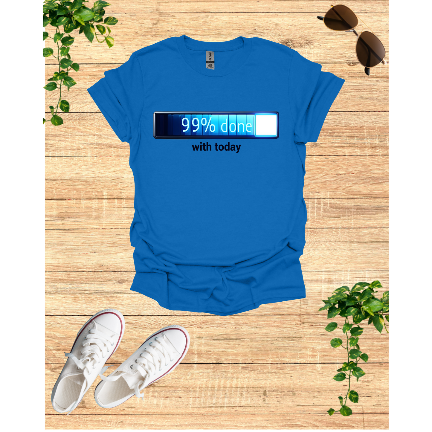 99% Done T-Shirt | Unisex Softstyle Tee for Casual Days, Funny Gift, Motivational Apparel, Everyday Comfort, Relaxed Fit