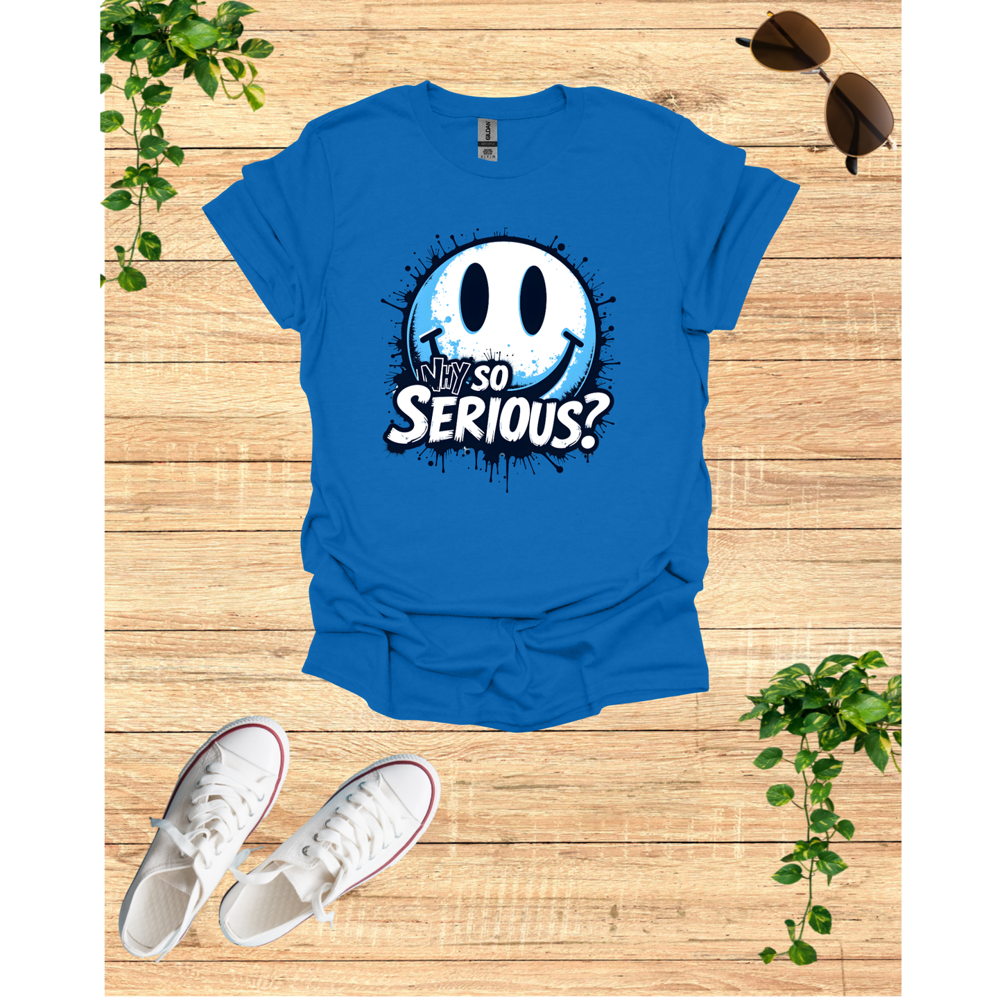 Unisex Softstyle T-Shirt - Why So Serious? Graphic Tee for Casual Wear