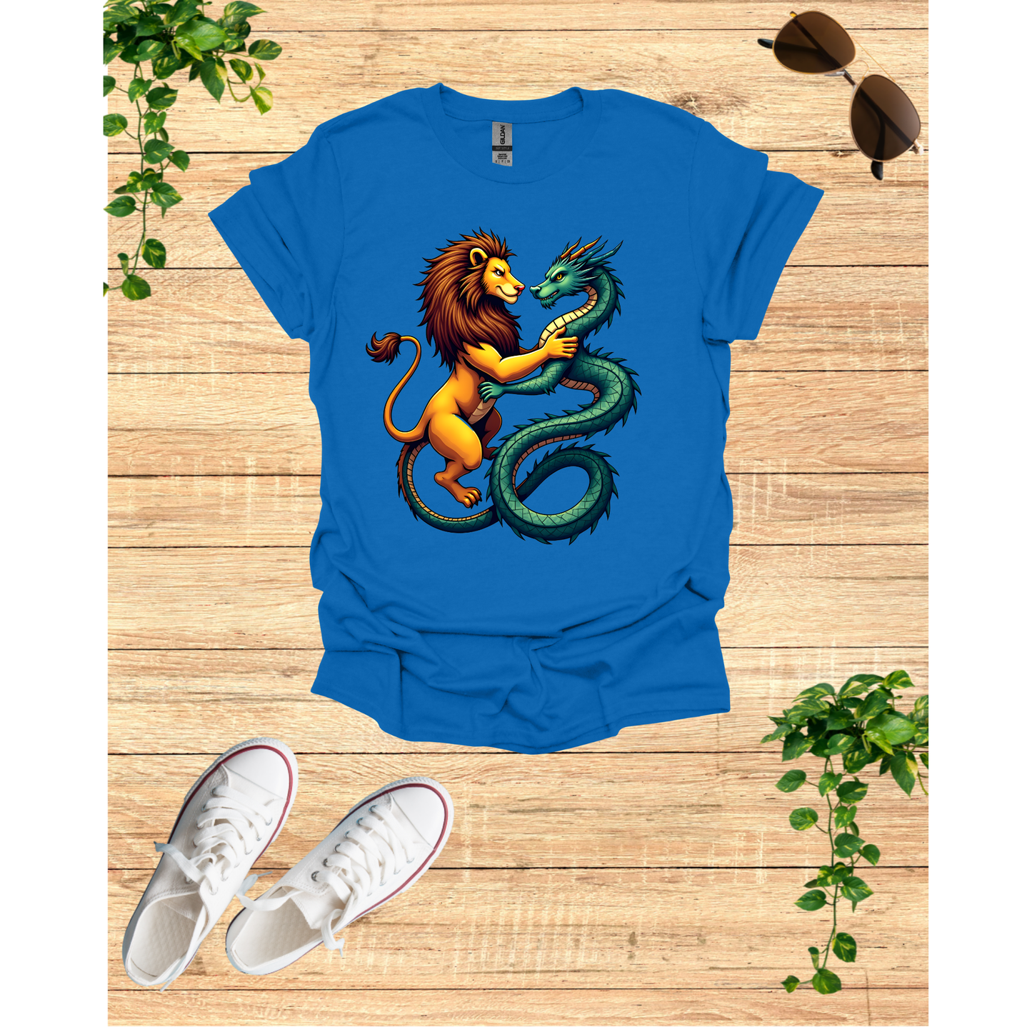 Lion, Dragon union T-shirt