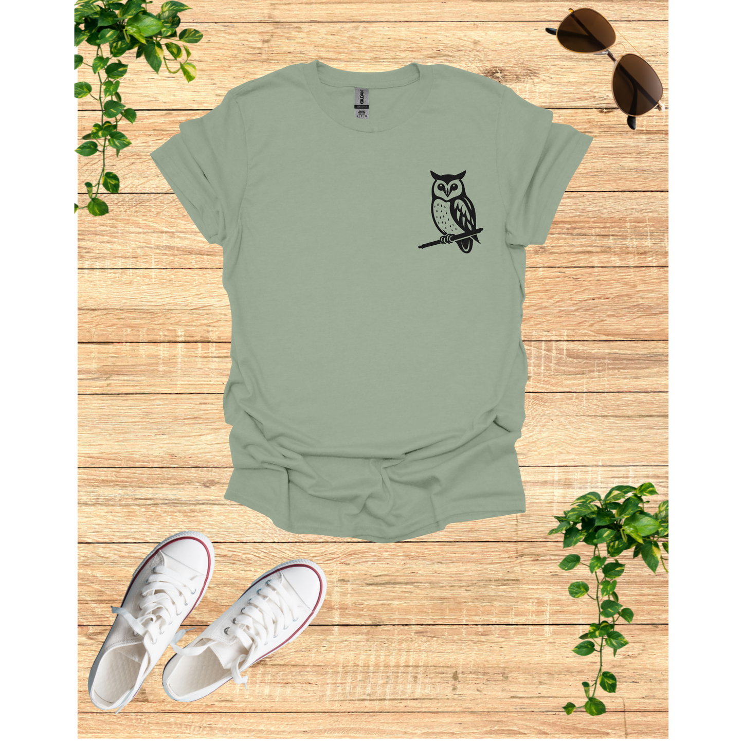 Charming Owl Unisex Softstyle T-Shirt - Cozy & Stylish for Nature Lovers