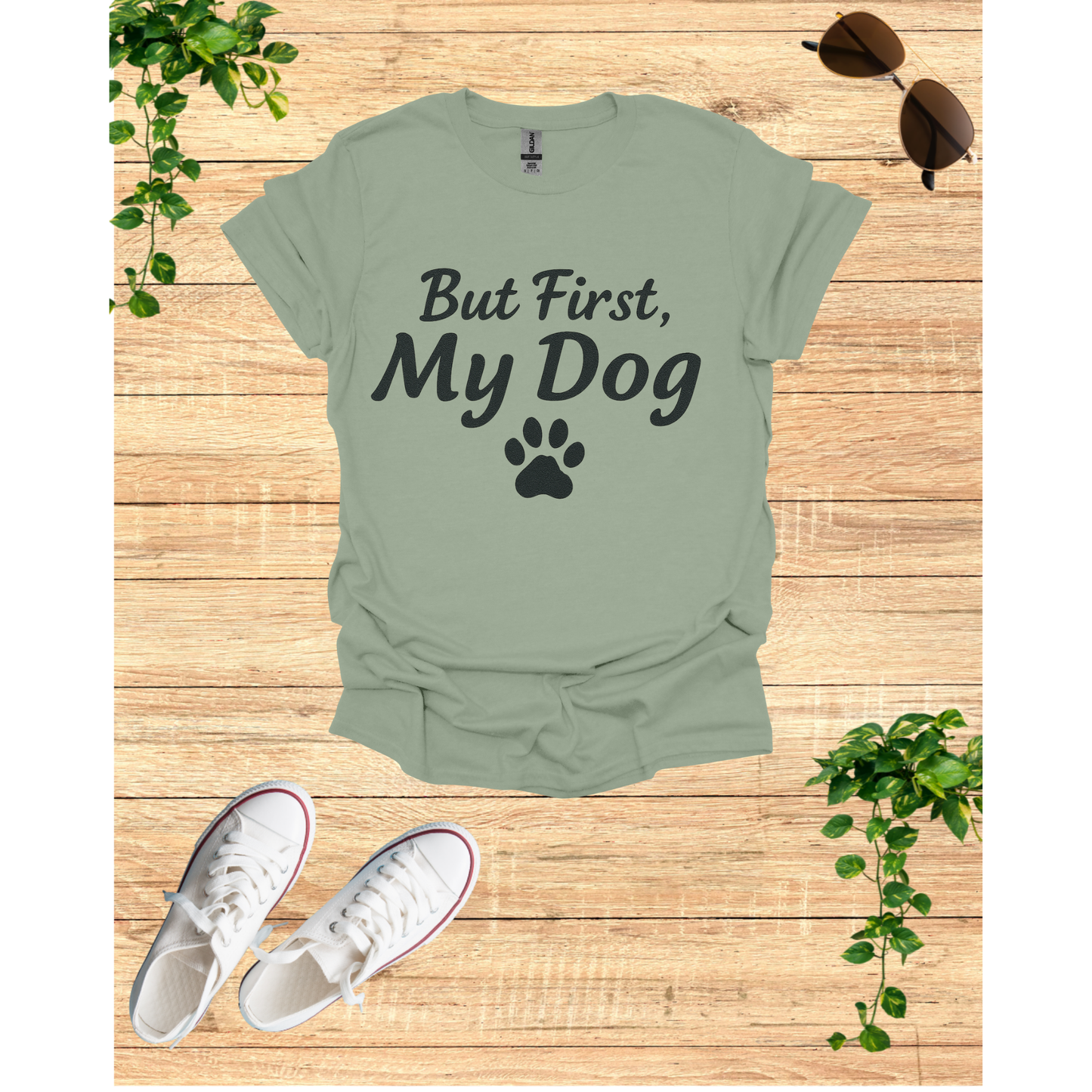 My dog First, My Dog Unisex T-Shirt | Perfect Gift for Dog Lovers | Funny Pet T-Shirt | Casual Wear | Dog Mom Gift