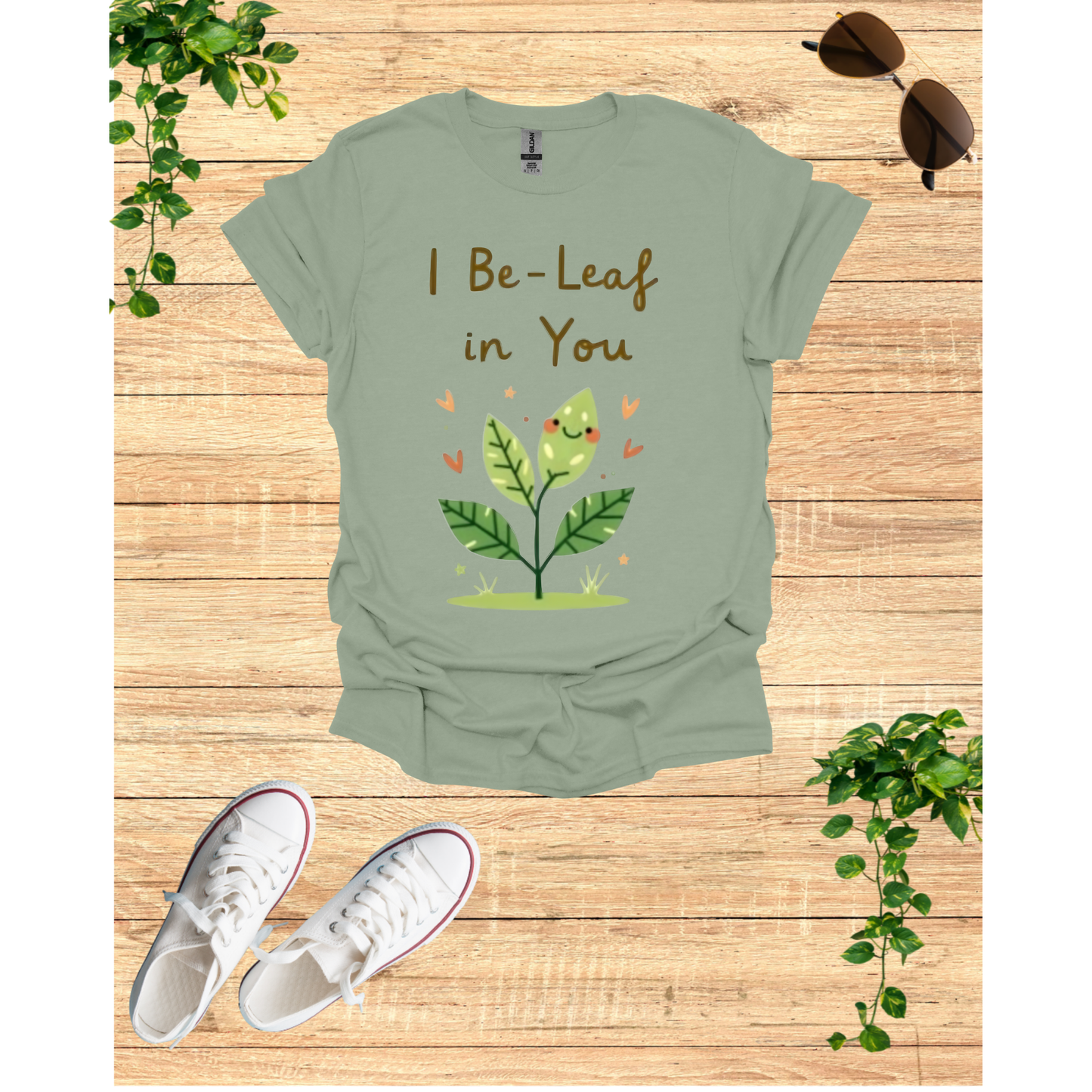 be leaf motivation T-shirt