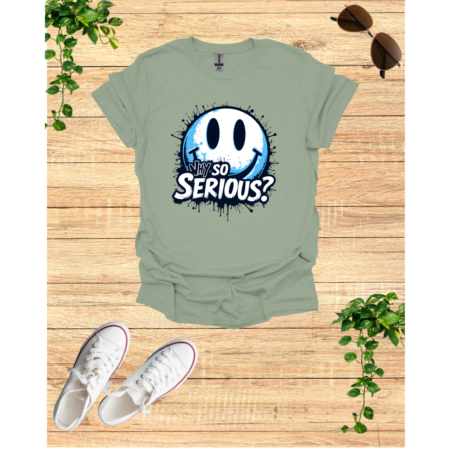 Unisex Softstyle T-Shirt - Why So Serious? Graphic Tee for Casual Wear