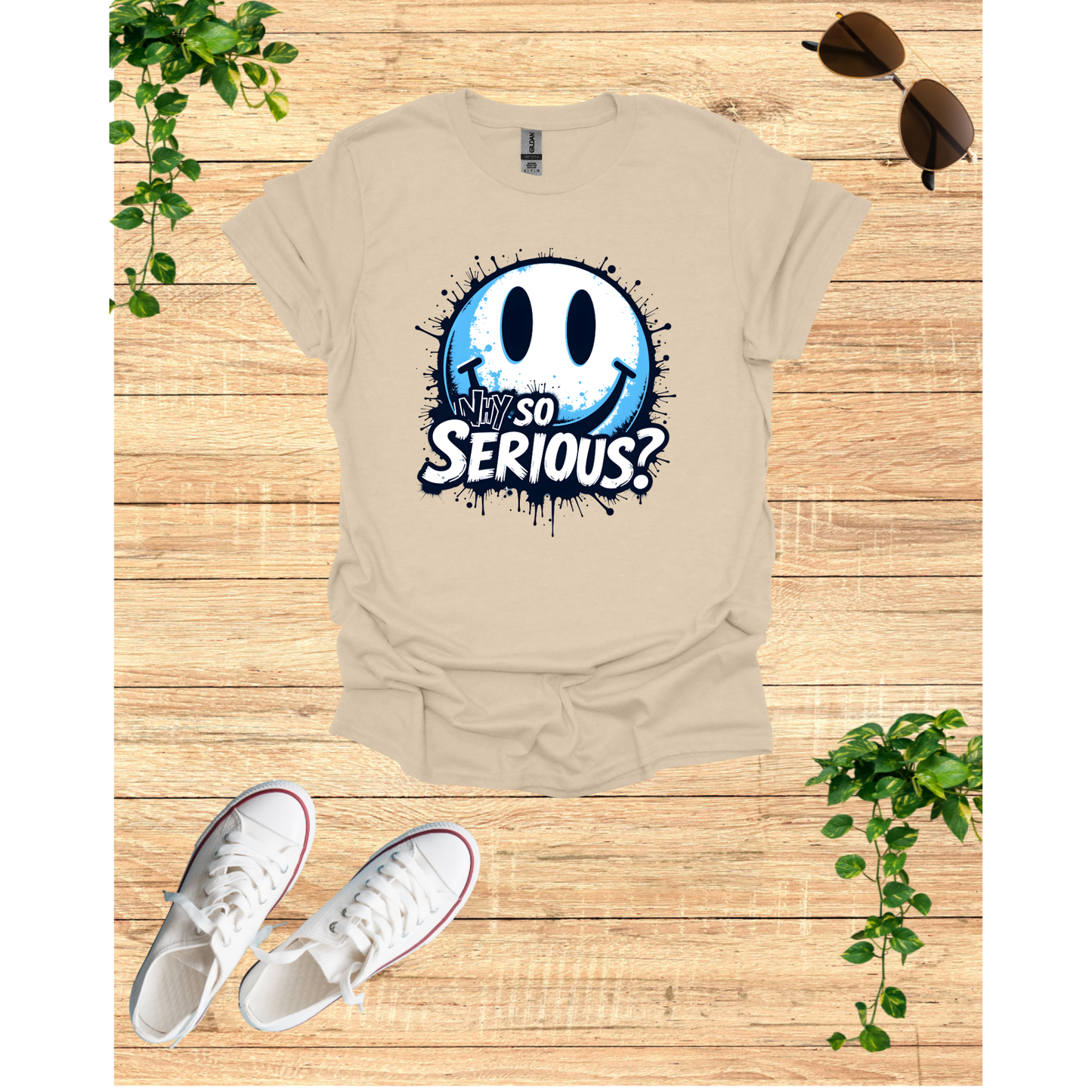 Unisex Softstyle T-Shirt - Why So Serious? Graphic Tee for Casual Wear