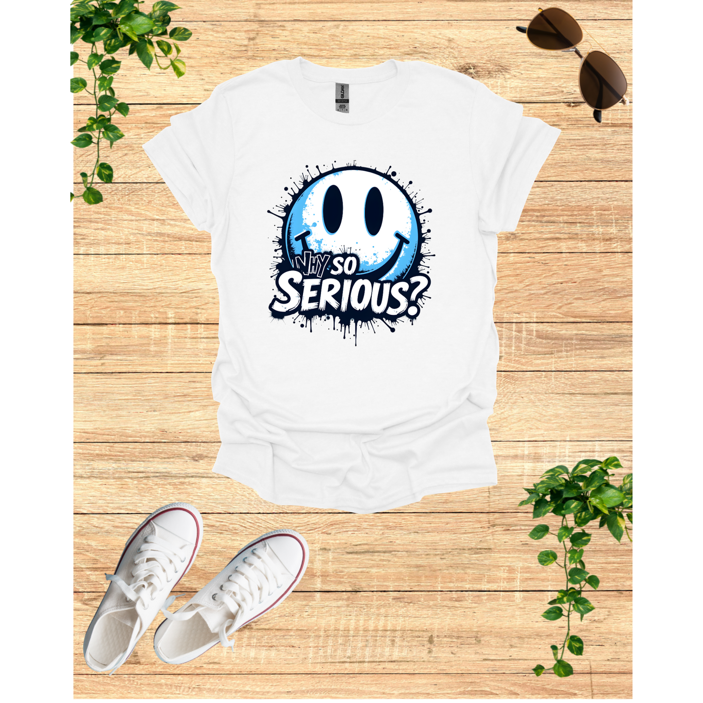 Unisex Softstyle T-Shirt - Why So Serious? Graphic Tee for Casual Wear