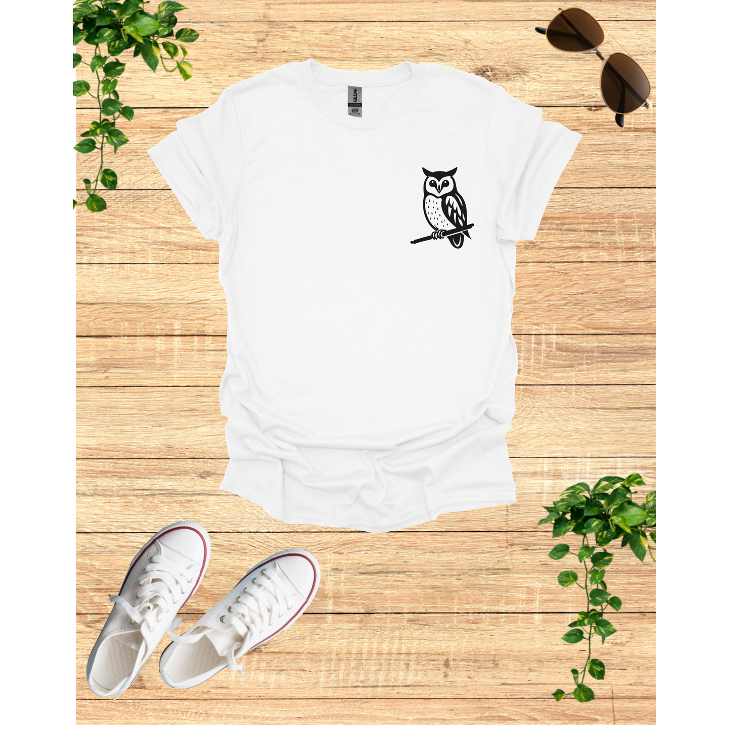 Charming Owl Unisex Softstyle T-Shirt - Cozy & Stylish for Nature Lovers