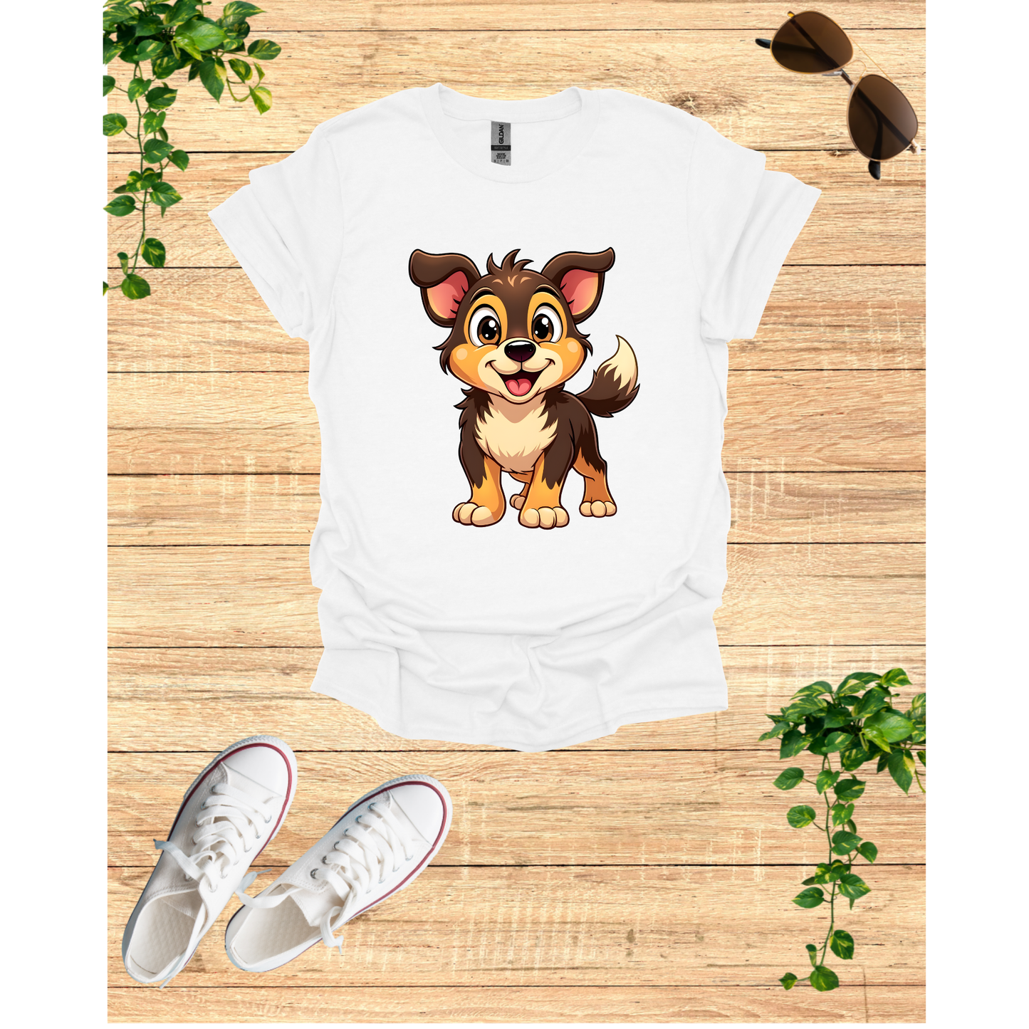 Adorable Puppy Graphic Unisex Softstyle T-Shirt | Cute Dog Lover Gift