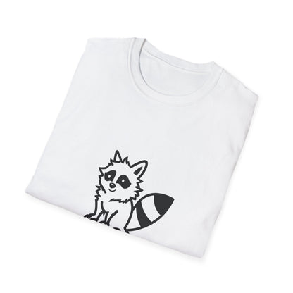 Cute Raccoon Quote T-Shirt - "I'm an Absolute Delight" Unisex Softstyle Tee