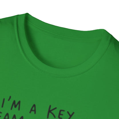 Humorous Unisex Softstyle T-Shirt - "I'm a Key Team Player"