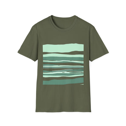 Minimalist Striped Unisex Softstyle T-Shirt – Casual Comfort for Everyday Wear