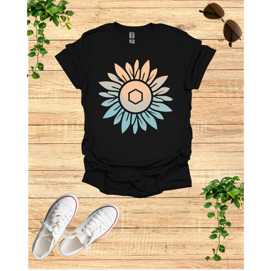 Sunflower Mandala Unisex Softstyle T-Shirt - Boho Chic Vibes
