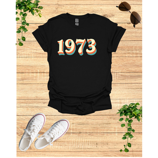Retro 1973 Unisex Jersey Tee - Vintage Style Short Sleeve T-Shirt