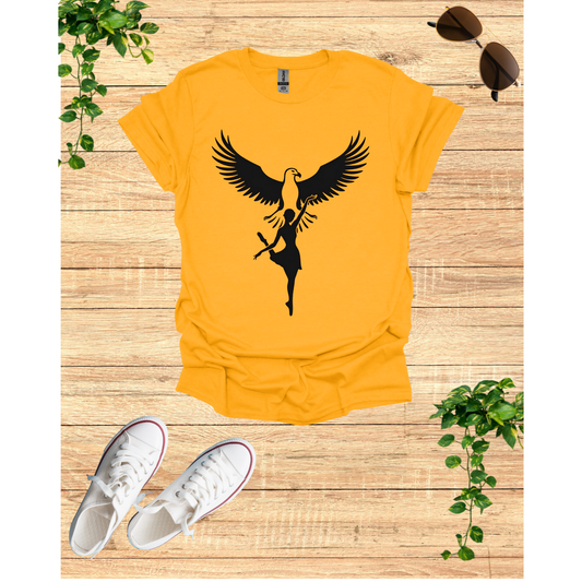 Eagle Dance Unisex Tee - Bohemian Graphic T-Shirt for Nature Lovers